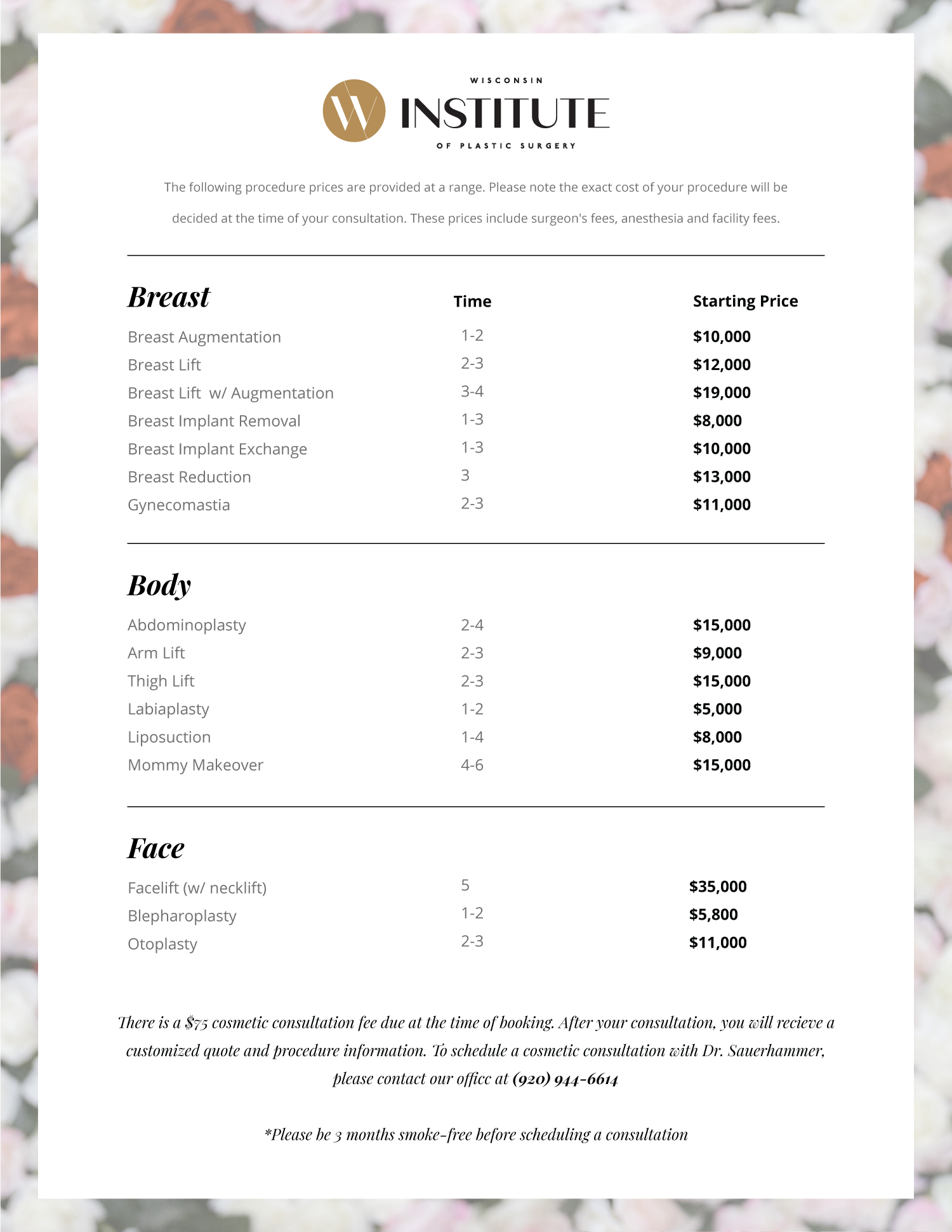 2025 02 WIPS General Pricing Sheet